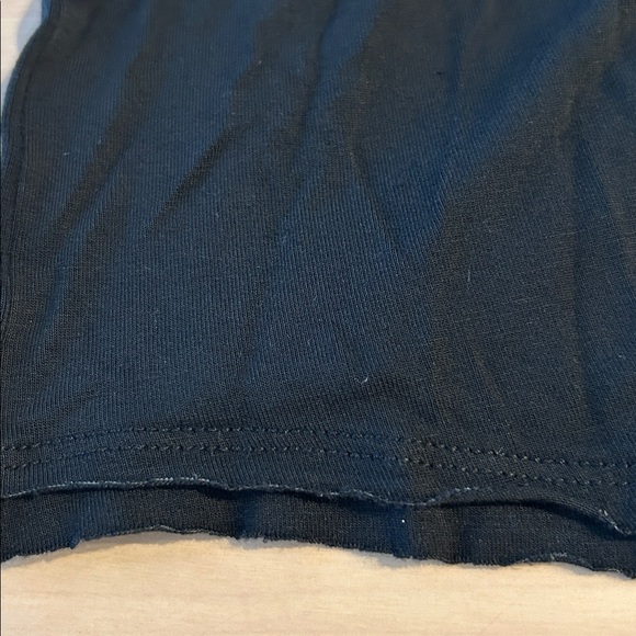 Free People Black Long Sleeve V-neck Top Tee T-Shirt L Large - Picture 5 of 8